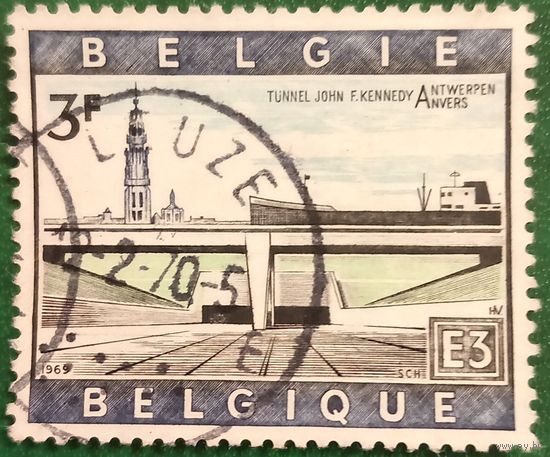 Бельгия 1969. Туннель Джона Ф. Кеннеди в Атнаерпене