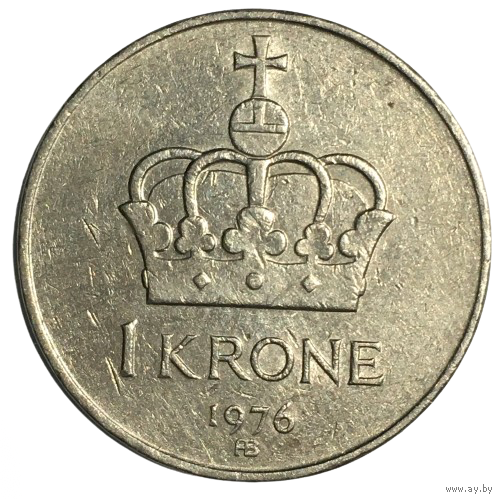 Норвегия 1 крона, 1976