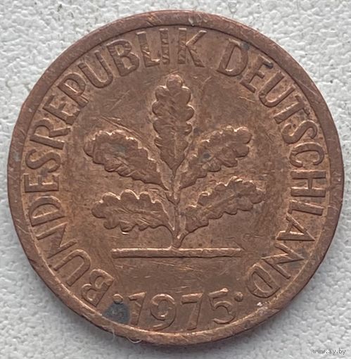 Германия 1 пфенниг 1975 г. G