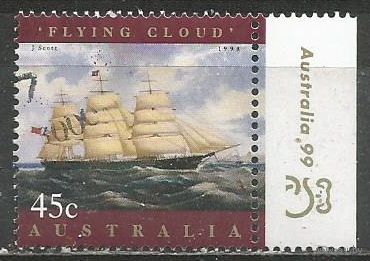 Австралия. Парусник. 1998г. Mi#1677.