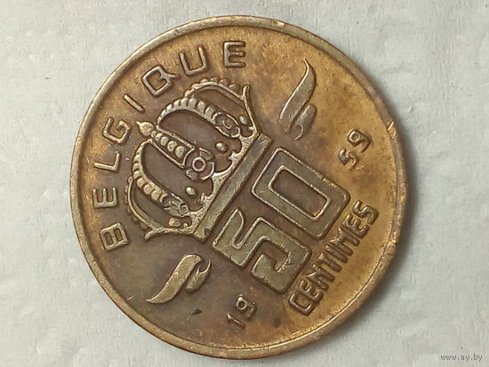 50 сантимов Бельгия 1959 год