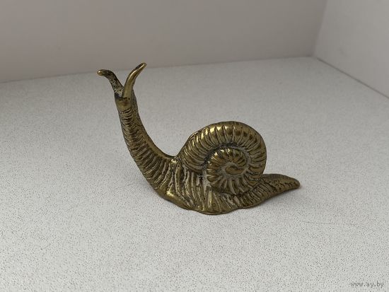 Фигурка, Улитка, латунь.