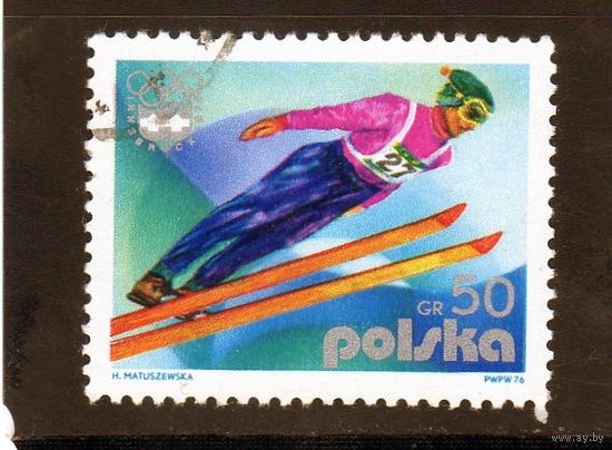 Польша.Спорт.Трамплин.Олимпийские игры.Инсбрук.1976.
