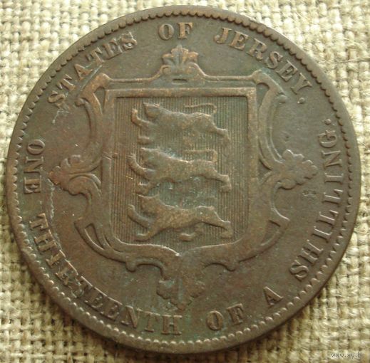 1/13 шиллинга 1870 Джерси