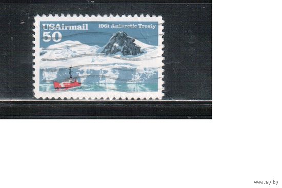 США-1991, (Мих.2148), гаш. , Антарктика, Корабль(одиночка),