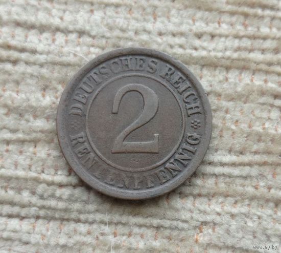 Werty71 Германия 2 пфеннига 1924 А