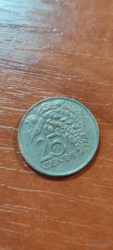 Тринидад и Тобаго 25 цент 1975