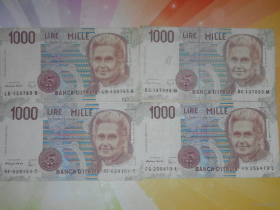 Италия 1000лир цена за одну