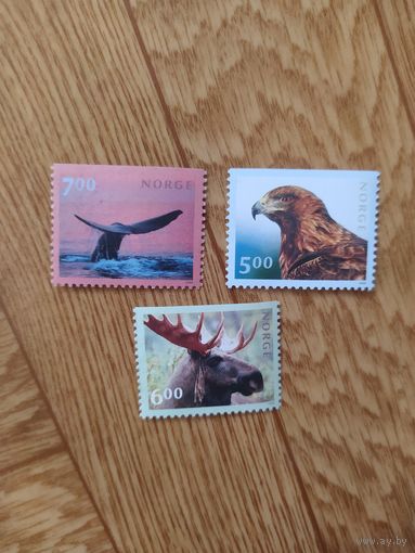 Норвегия серия марок 2000 г. Фауна