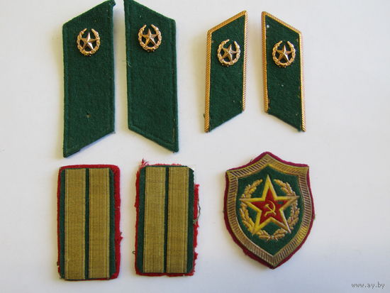 Петлицы. Лычки. Шеврон. Пограничник. Пограничные. Погран войска. Цена за все. Оригинал. СССР. м