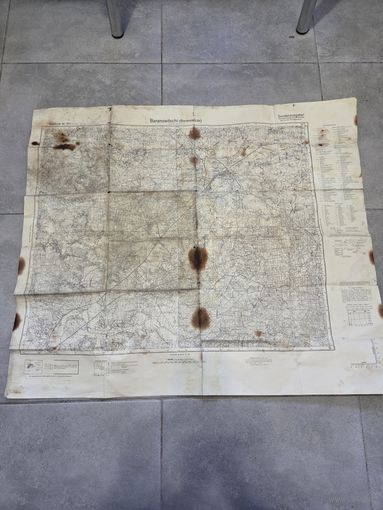 Немецкая карта Баранович 1936 год