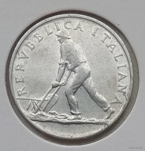 Италия 2 лиры 1948 г. В холдере
