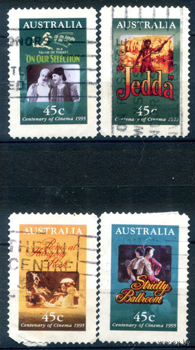 Австралия - 1995г. - 100 лет кино - 4 марки - гашёные. #3-WB-77-A-2