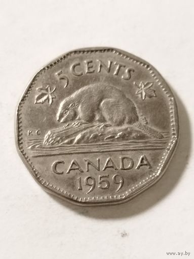 Канада 5 центов 1959
