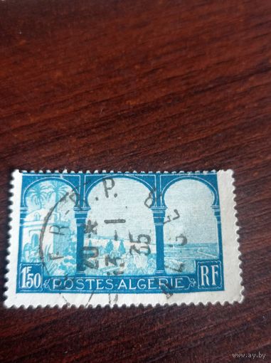 Алжир 1926 года. Алжирский залив деревьев. 1,50f