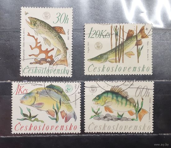 Чехословакия. 1966 год. Фауна. Рыбы (1612)