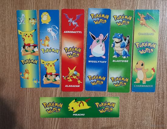 Закладки для книг покемон Pokemon
