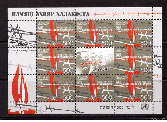 Беларусь-2008,(Мих.742)  м/л  Холокост
