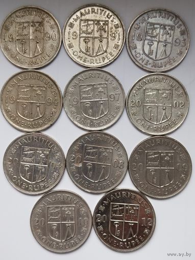 Маврикий 1 рупия 1990