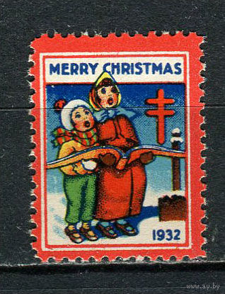 США - 1932 - Рождество и Новый год - 1 виньетка. MNH.  (LOT Gb18)-T10P26