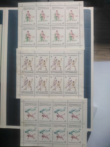 Россия.1992г.  Олимпиада в Барселоне 3 мал. листа.
