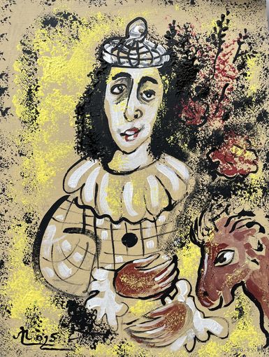 Панно на картоне акрил