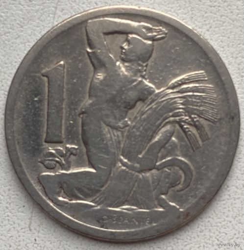 Чехословакия 1 крона 1924 г.