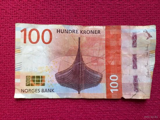 Норвегия 100 крон 2016 г.