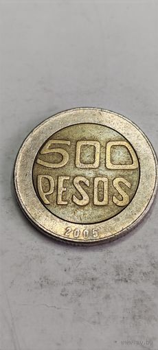 Колумбия 500 песос 2005
