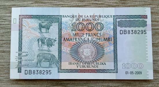Werty71 Бурунди 1000 франков 2009 UNC банкнота