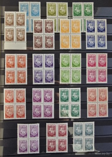 Беларусь 1992- 1994 гг. Квартблоки. Стандарт. Первый стандартный выпуск.