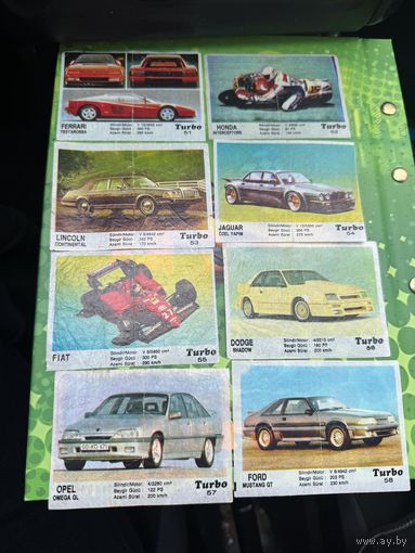 70 вкладышей  Турбо  Turbo номера   с 51 по  120