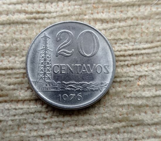 Werty71 Бразилия 20 сентаво 1976 Нефтяная скважина вышка Свобода