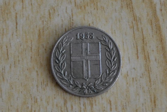 Исландия 25 эйре 1958