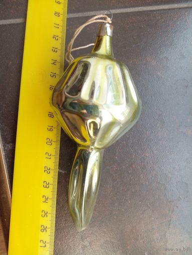 Новогодняя игрушка большая 14,5 см. СССР
