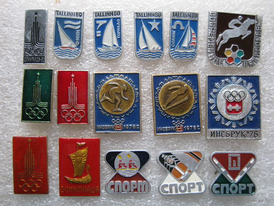 Олимпиада, Москва - 80, Таллин - 80, Инсбрук, цена за 1 шт., на выбор.