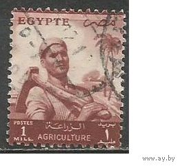 Египет. Рабочий с мотыгой. 1953г. Mi#395.
