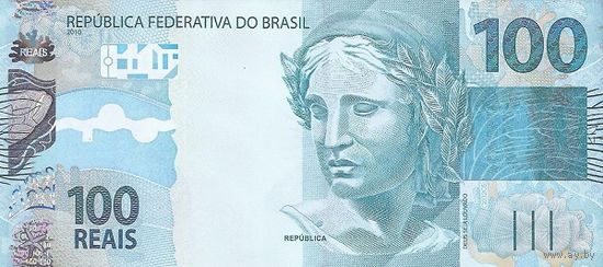 Бразилия 100 крузеиро образца 2010(2024) года UNC p257g