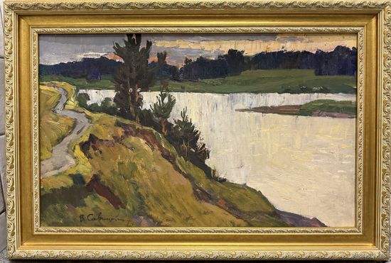 Большой пейзаж В.Савицского 1919-2006. Картина 1974г