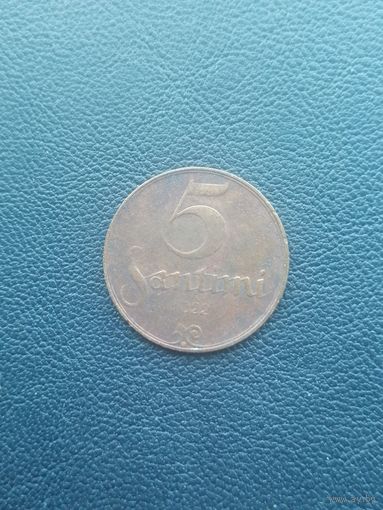 5 санти 1922. С 1 рубля