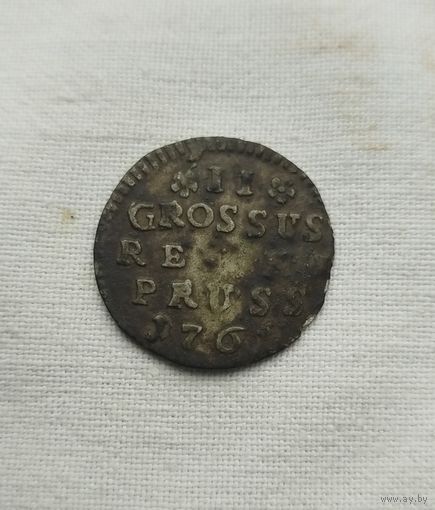 2 гроша 1761 года для Пруссии.