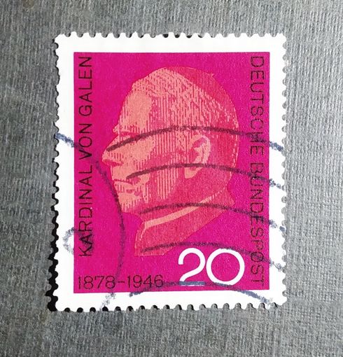 Марка Германия 1966 год Клеменс фон Гален