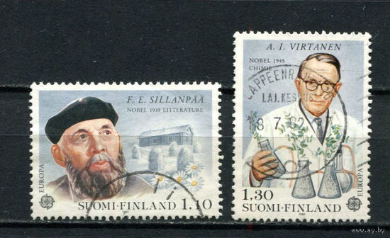 Финляндия - 1980 - Европа (C.E.P.T.), Личности - [Mi. 867-868] - полная серия - 2 марки. Гашеные.  (Лот 161AZ)