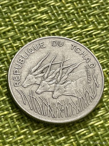 Чад 100 франков 1982 г ( Антилопы Фауна )