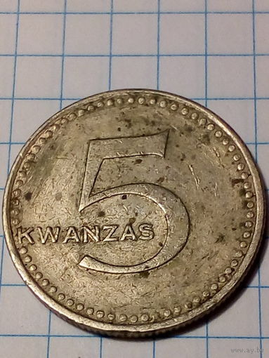 5 кванза  Ангола 1975 год