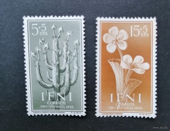 Ифни /Испания / 1953-54-56-57 / Флора/кактус /2 марки