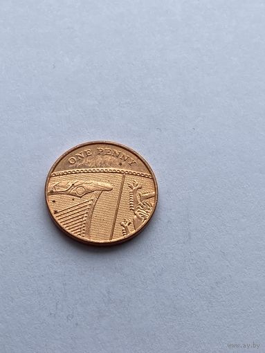 1 пенни 2010 г., Великобритания