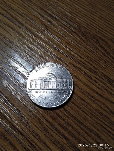 5 центов 2012 D США.