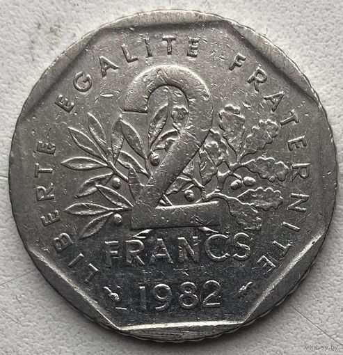 Франция 2 франка 1982 г.