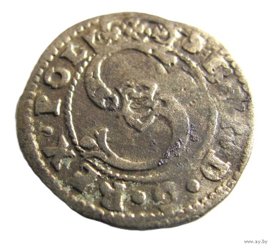 Шеляг литовский 1584 Вильно Стэфан Баторий